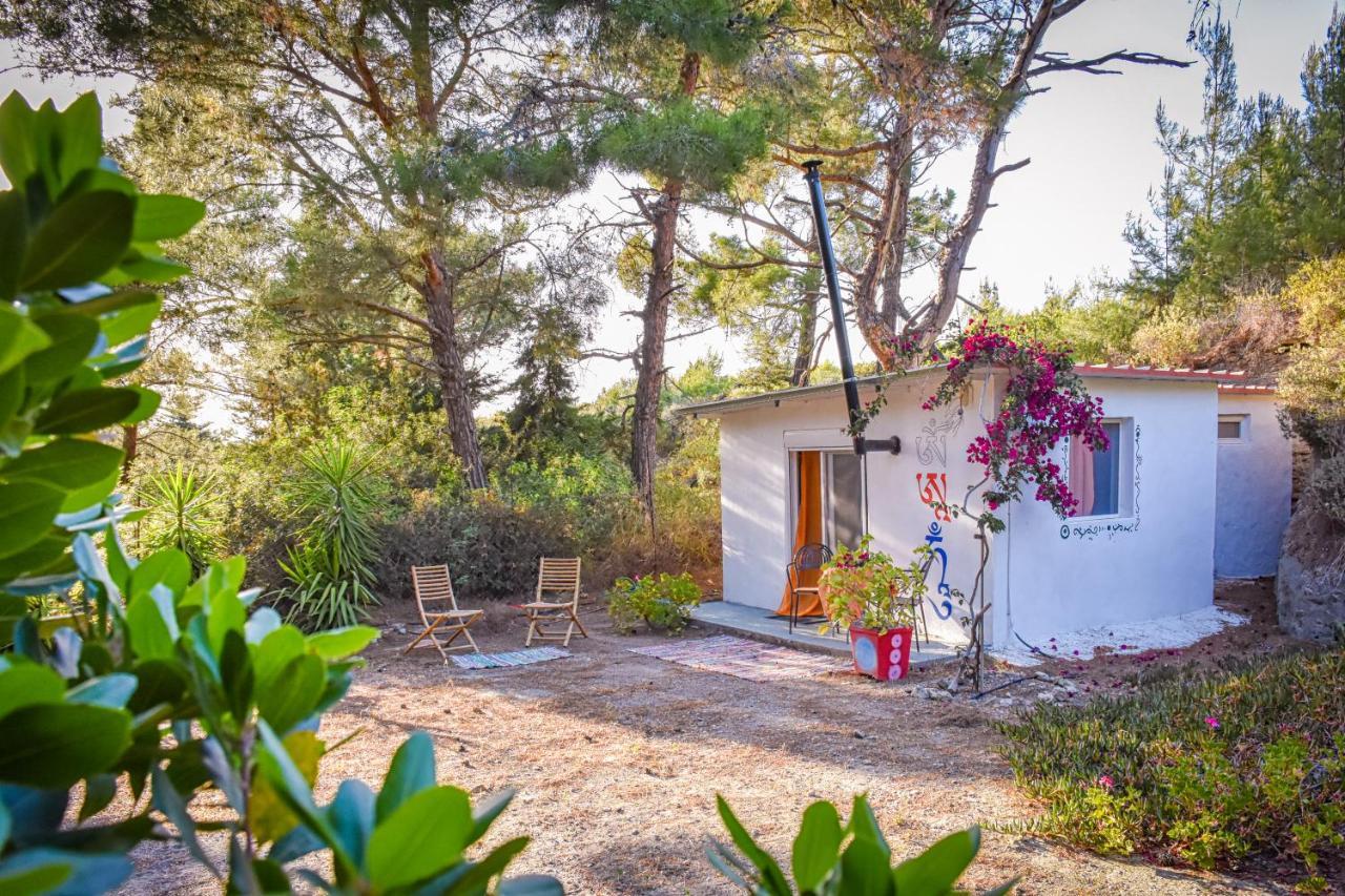 Drolma Ling Nature Cabins เธโอโลกอส ภายนอก รูปภาพ