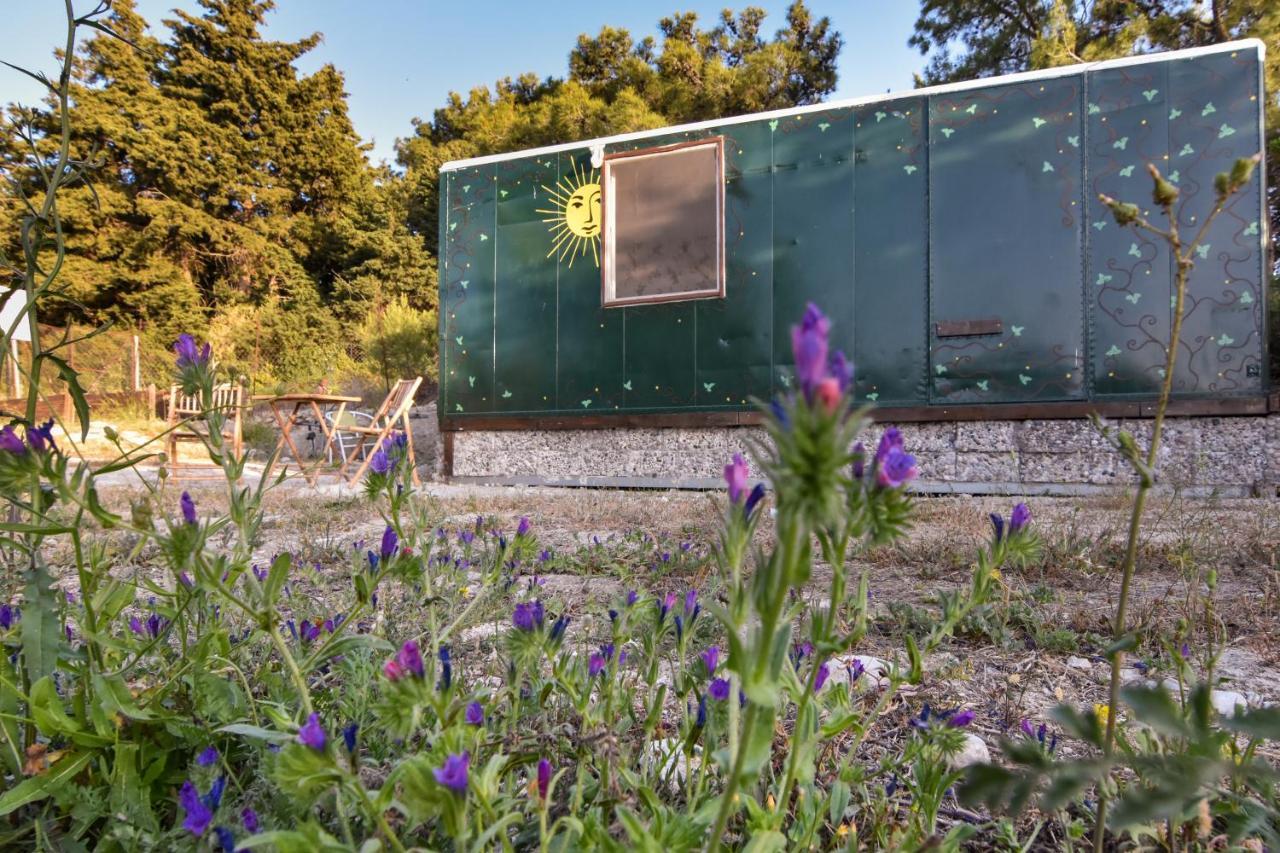 Drolma Ling Nature Cabins เธโอโลกอส ภายนอก รูปภาพ