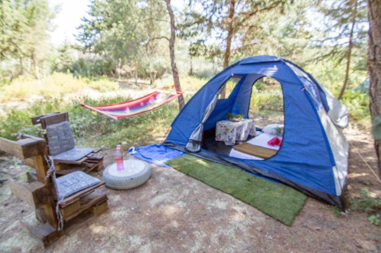 Drolma Ling Nature Cabins เธโอโลกอส ภายนอก รูปภาพ