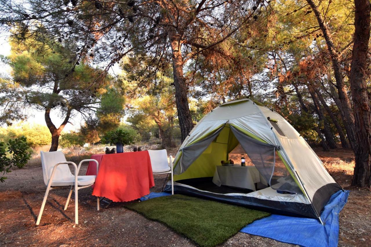 Drolma Ling Nature Cabins เธโอโลกอส ภายนอก รูปภาพ